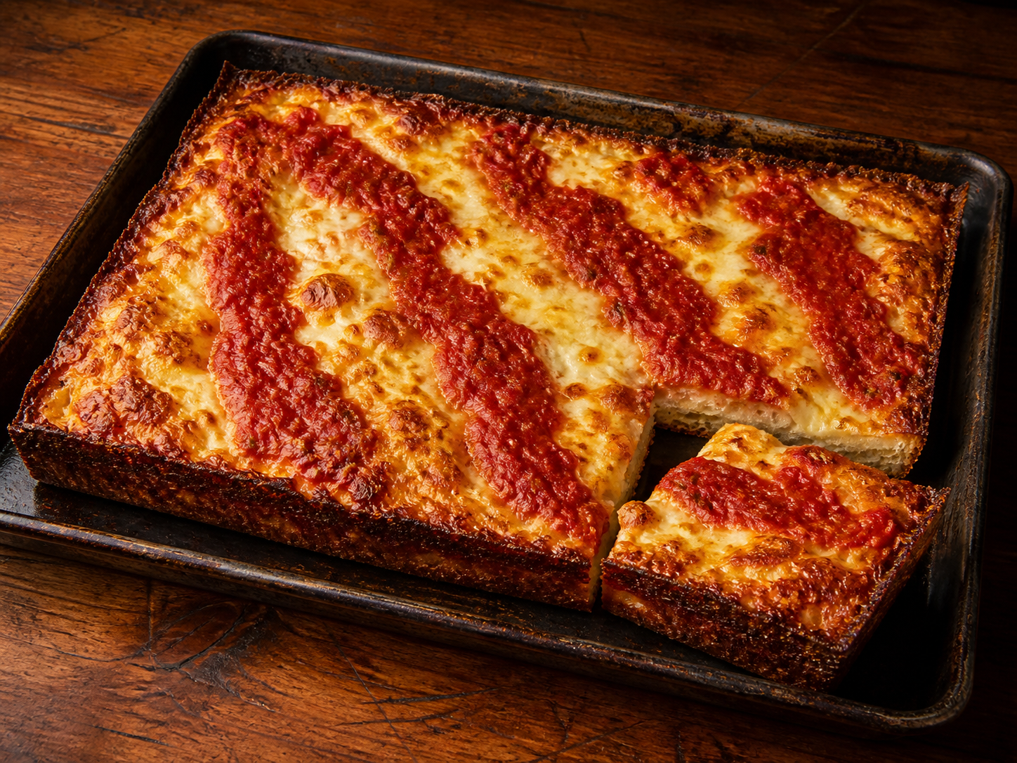 Detroit-Style Cheese Pizza