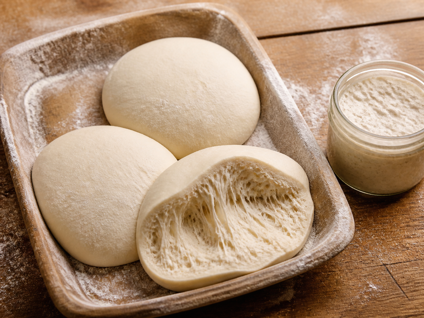 Sourdough pizza dough