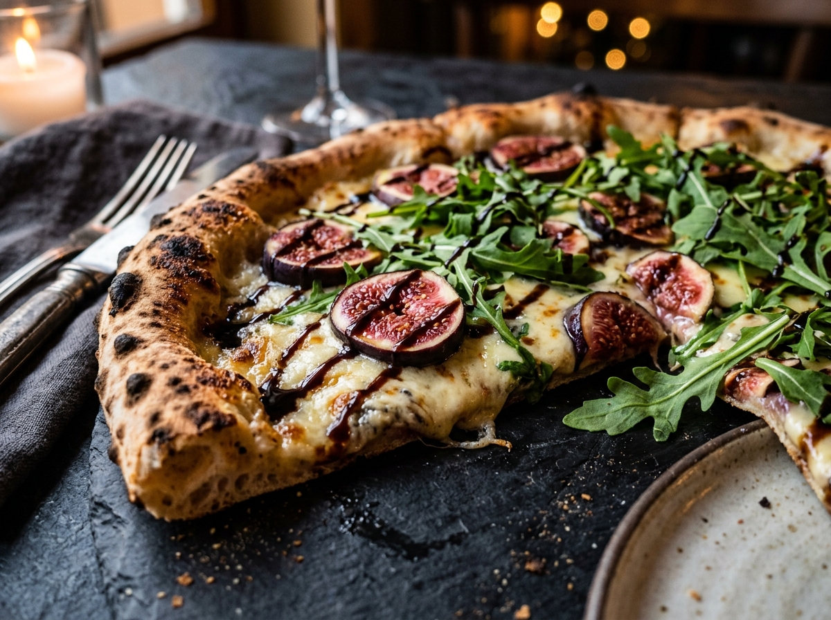 Caramelized Fig, Gorgonzola Dolce & Aged Balsamic Pizza